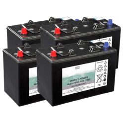 4 гел батерии, 4x6V / 180Ah (вкл. кабели)